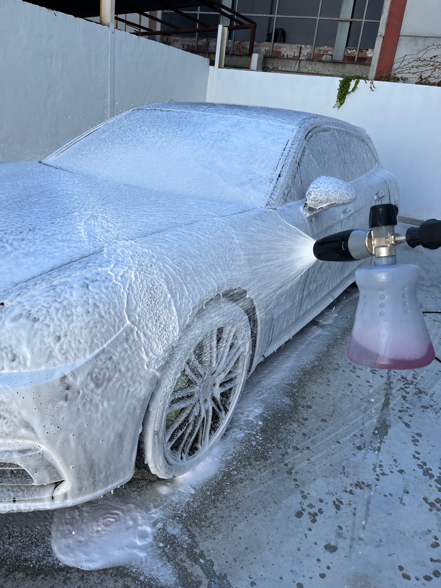 Vega Baja Auto Paint - D18 Snow Foam D18 SNOW FOAM contiene una mezcla de  espumas de múltiples detergentes que acaba con manchas de pavimento y  carbón,dejando la pintura y los cristales
